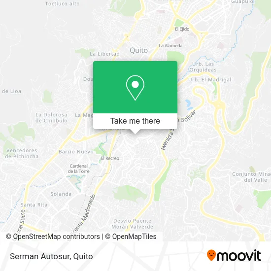 Serman Autosur map