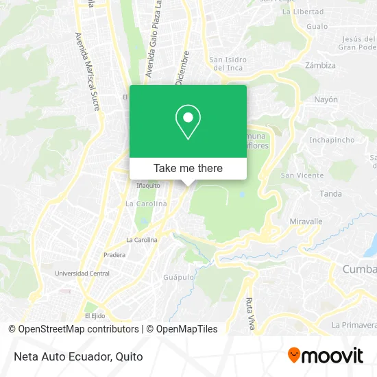 Neta Auto Ecuador map