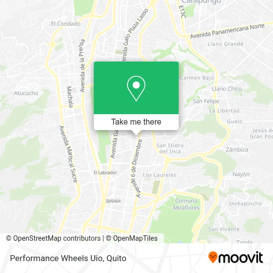 Performance Wheels Uio map