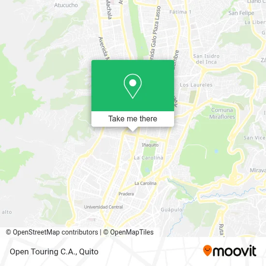 Open Touring C.A. map