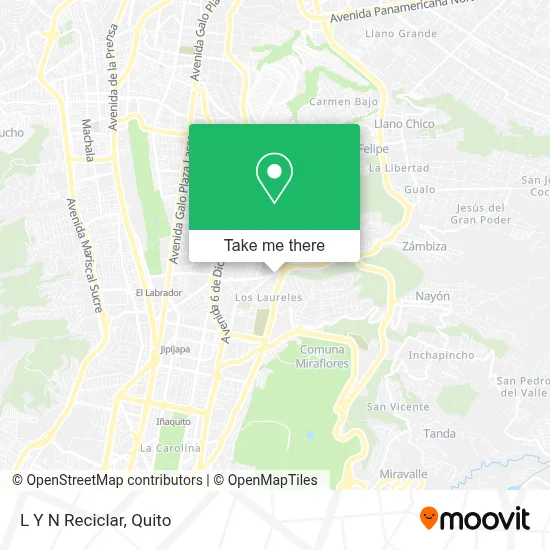L Y N Reciclar map