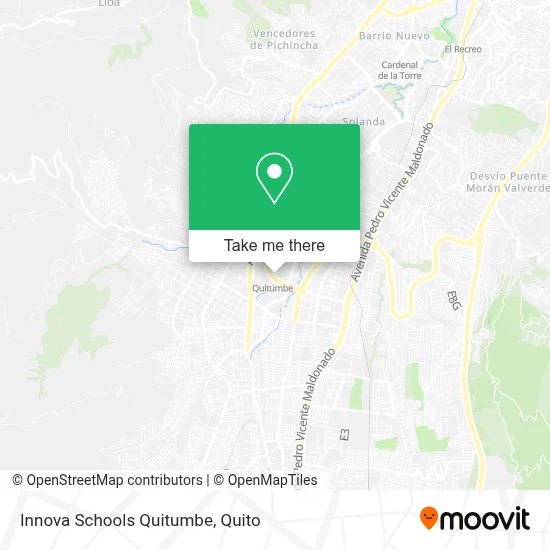 Innova Schools Quitumbe map
