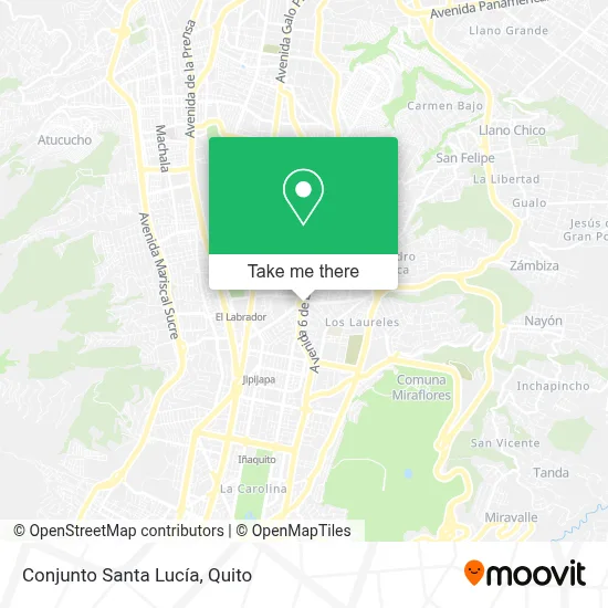 Conjunto Santa Lucía map