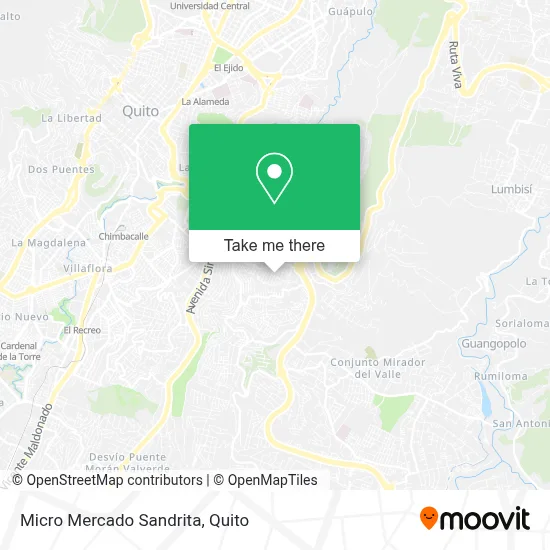 Micro Mercado Sandrita map