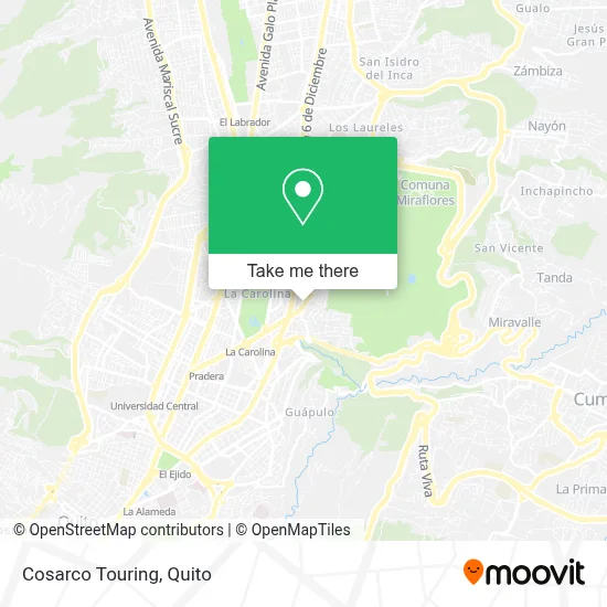 Cosarco Touring map