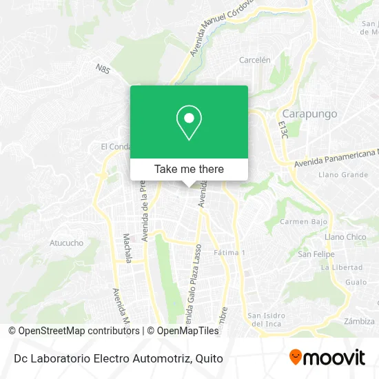 Dc Laboratorio Electro Automotriz map