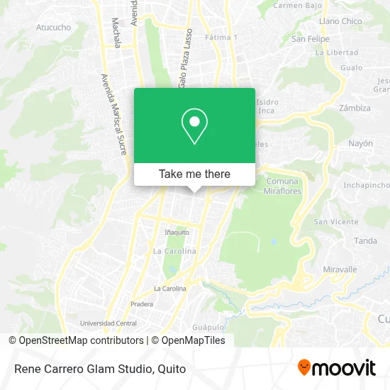 Rene Carrero Glam Studio map