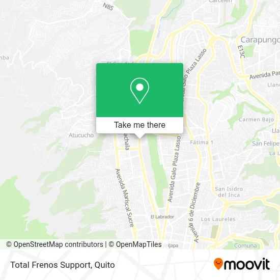 Total Frenos Support map