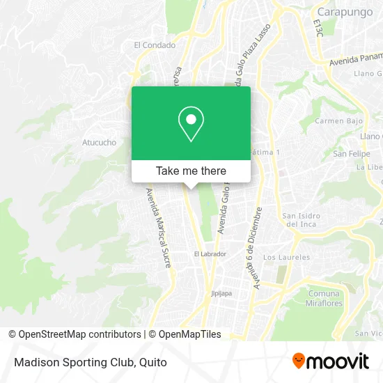 Madison Sporting Club map
