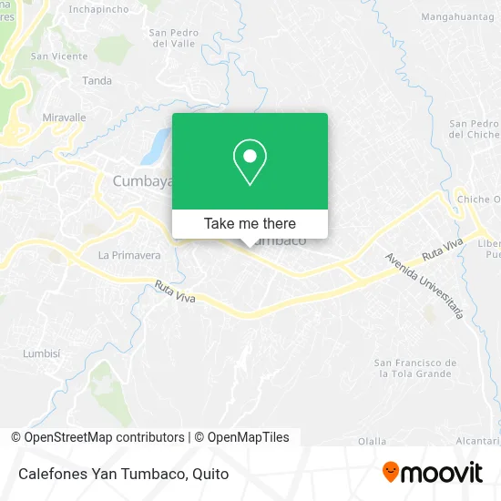 Calefones Yan Tumbaco map