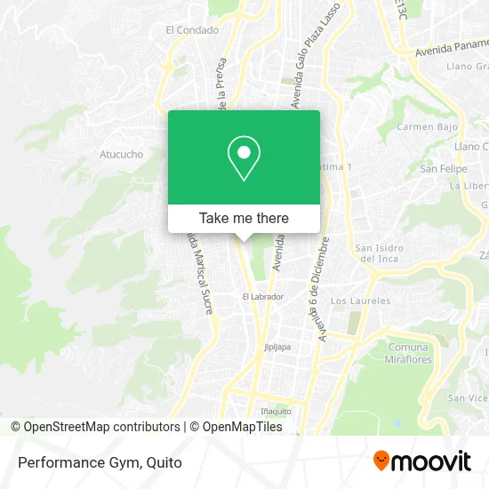 Performance Gym map