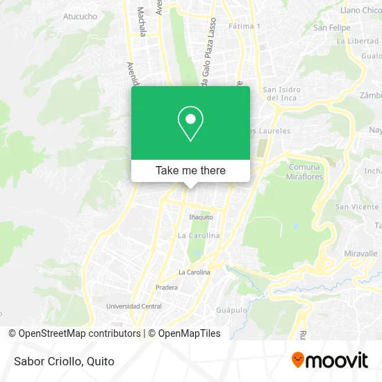 Sabor Criollo map