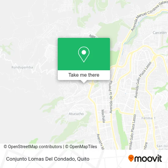 Conjunto Lomas Del Condado map