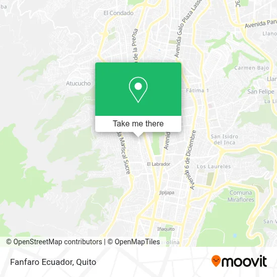 Fanfaro Ecuador map