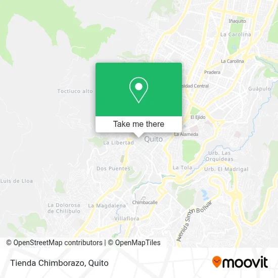 Tienda Chimborazo map
