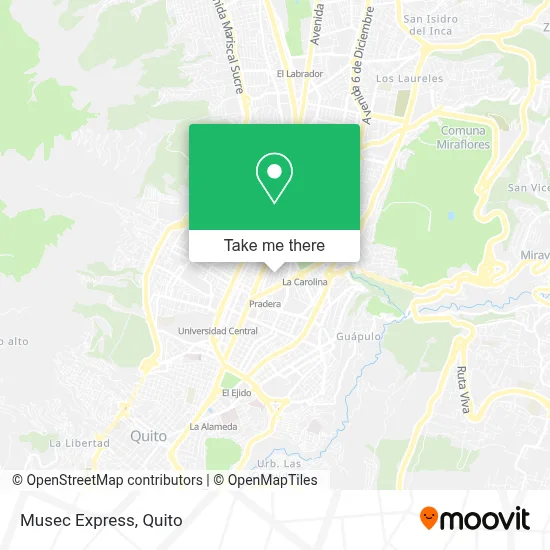 Musec Express map
