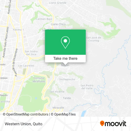 Western Union map