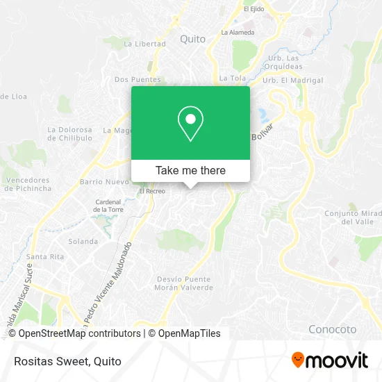 Rositas Sweet map
