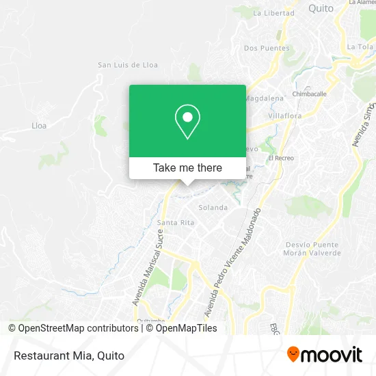 Restaurant Mia map