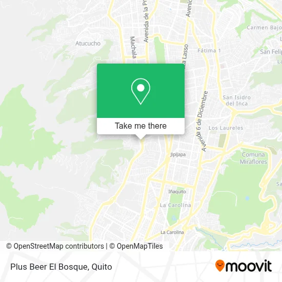 Plus Beer El Bosque map