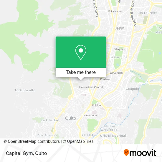 Capital Gym map
