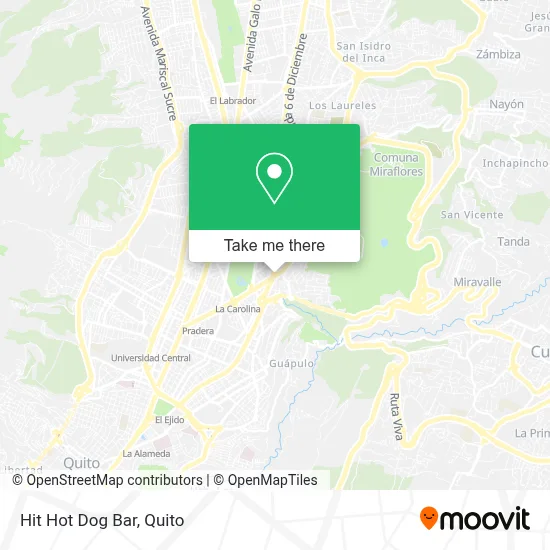 Hit Hot Dog Bar map