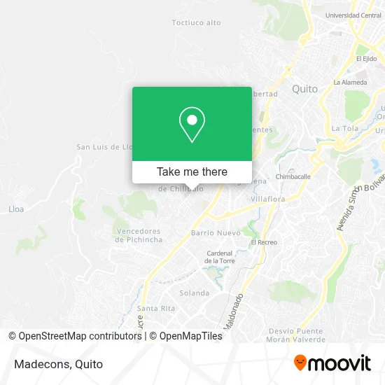 Madecons map