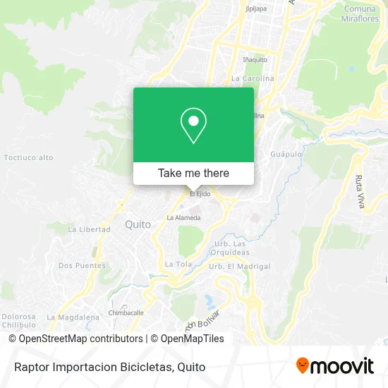 Raptor Importacion Bicicletas map