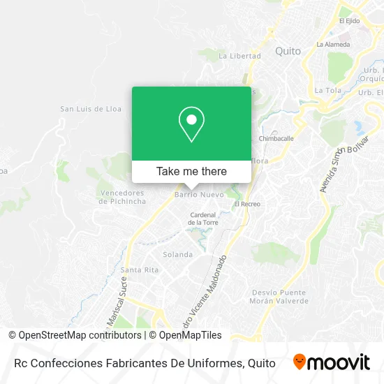 Rc Confecciones Fabricantes De Uniformes map