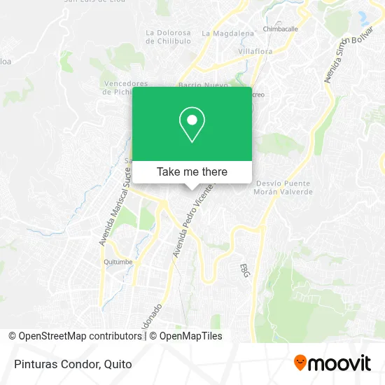 Pinturas Condor map