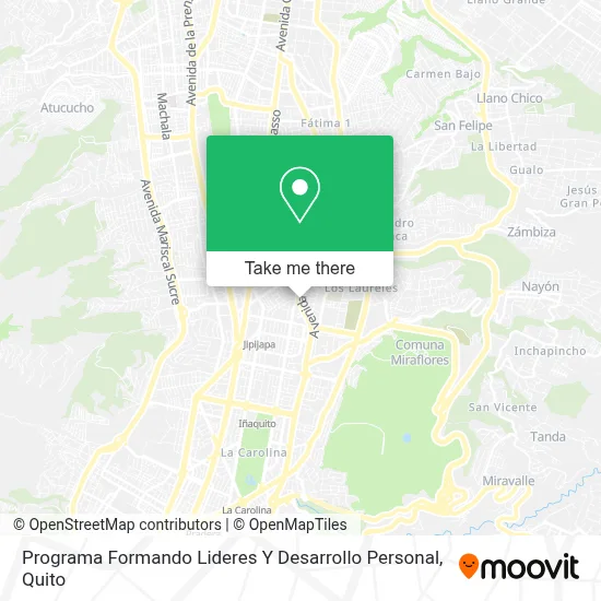 Programa Formando Lideres Y Desarrollo Personal map