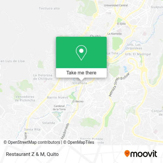 Restaurant Z & M map