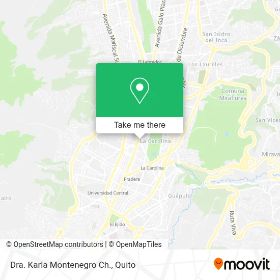 Dra. Karla Montenegro Ch. map