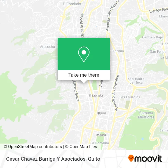 Cesar Chavez Barriga Y Asociados map