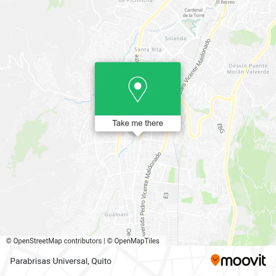 Parabrisas Universal map