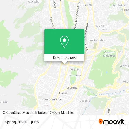Spring Travel map