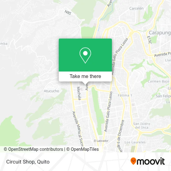 Circuit Shop map