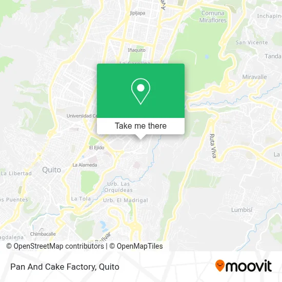 Pan And Cake Factory map