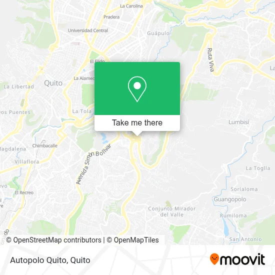 Autopolo Quito map