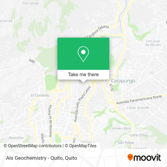 Als Geochemistry - Quito map