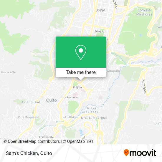 Sam's Chicken map