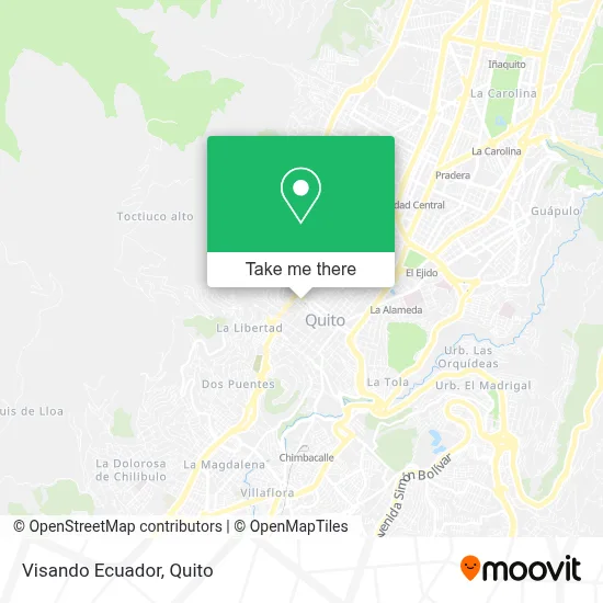Visando Ecuador map