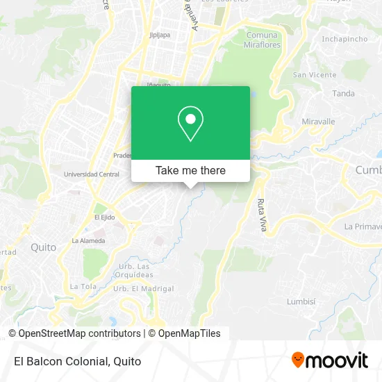 El Balcon Colonial map