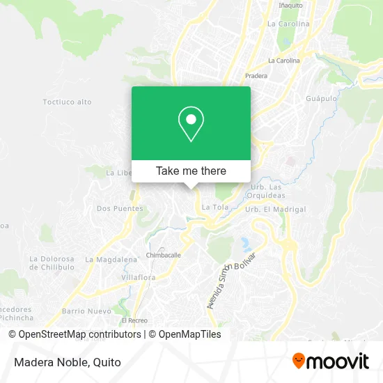 Madera Noble map