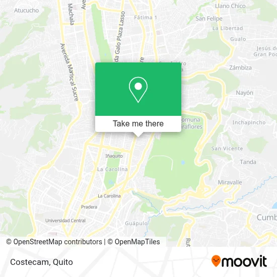 Costecam map