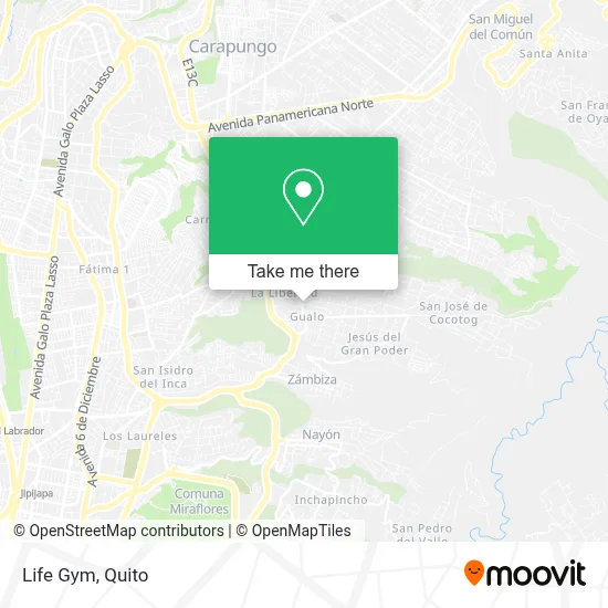 Life Gym map