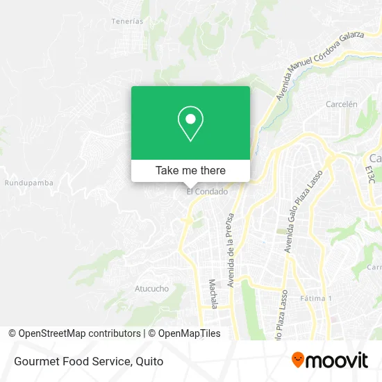 Gourmet Food Service map