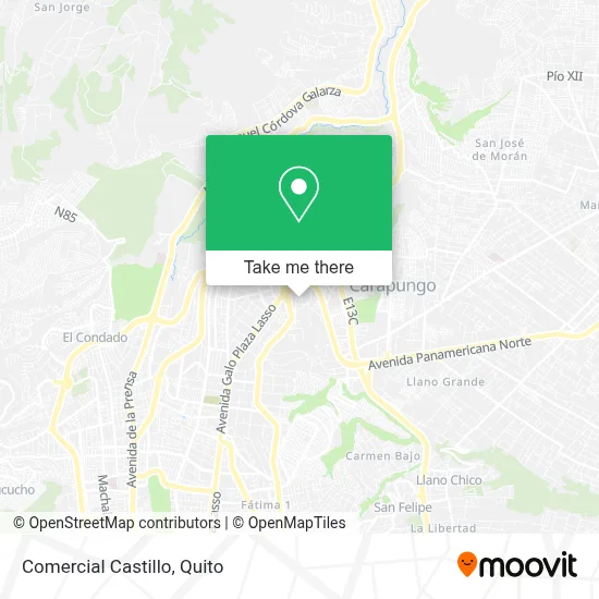 Comercial Castillo map