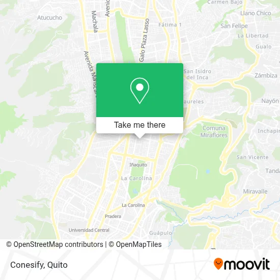 Conesify map