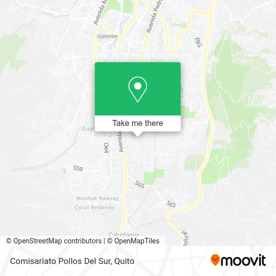 Comisariato Pollos Del Sur map